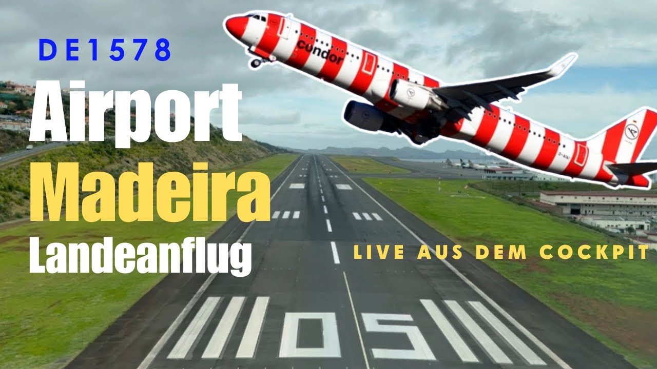 Airport Madeira | Landeanflug Condor DE1578 | Cockpit View | Ringelsocke ✈️❤️🤍 #airportspotting