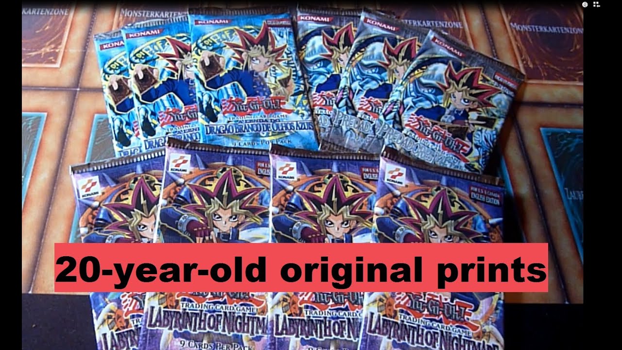 Yugioh old original booster opening - LOB pt, LON and MRD pt