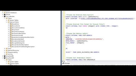 Tech Labs Series - Working With Azure Synapse Serverless db and External Tables