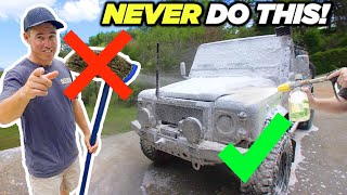 5 HUGE MISTAKES you're making when WASHING YOUR 4WD! Experts show how to do properly