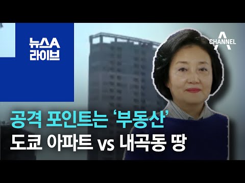 공격 포인트는 ‘부동산’…도쿄 아파트 vs 내곡동 땅 | 뉴스A 라이브