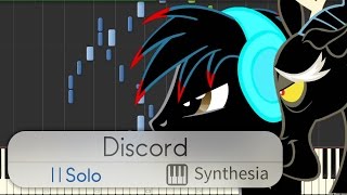 Discord (The Living Tombstone's Remix) Piano Cover -- Synthesia HD chords