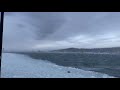 64mph wind at the Grand Marais Harbor on Dec. 23, 2022.