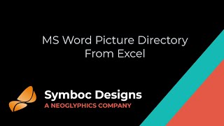 Microsoft Word Picture Directory Using Excel