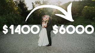 My Wedding Photography Pricing: Then vs. Now