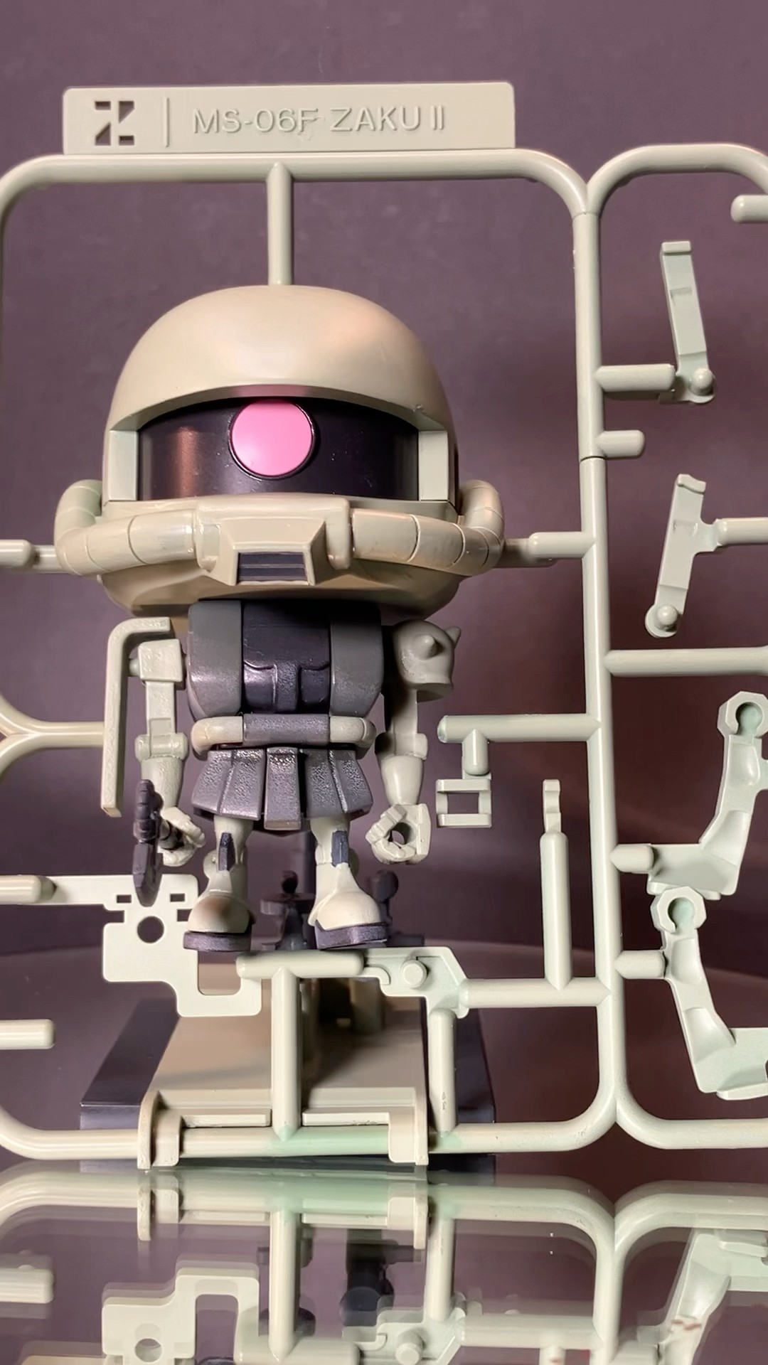 ガンプラくん ザクプラくん シャアザク 塗装済 ガンプラ
