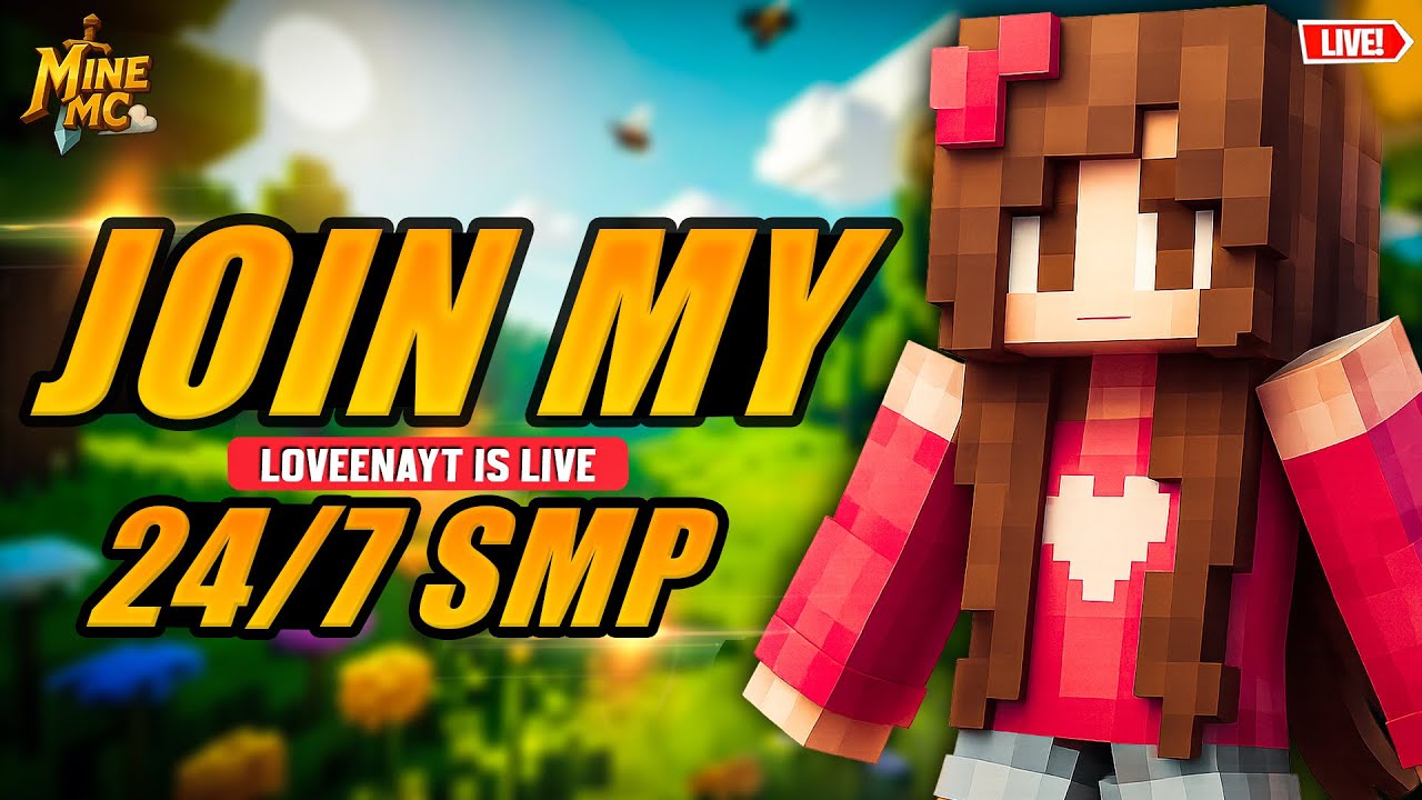 Live with cute sister ♥️24/7 smp Java+ pe #minecraft #live #gaming # ...