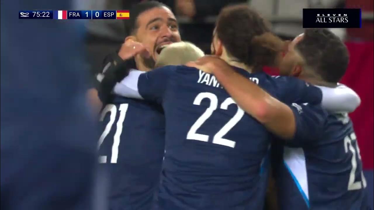 Eleven all stars 2 0 france espagne but de bruce grannec 