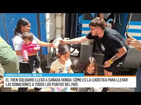 Solidarity on Rails: The train arrived with donations in Cañada Honda