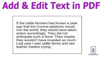 How to Add or Edit Text in a PDF Document using Foxit PhantomPDF