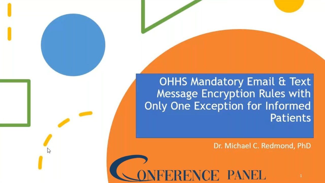 One Message Rule OHHS Mandatory Email and Text Message Encryption Rules with Only One ...