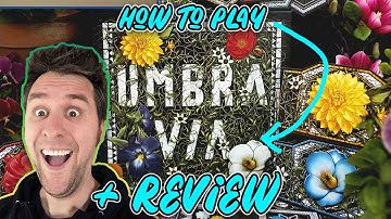 Umbra Via Review & How to Play | Tile Laying and Blind Bidding with Flowers!