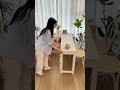 キャビネット一体型折りたたみテーブル｜省スペースで賢く使う#省スペース家具 #折りたたみテーブル #収納 #shorts #cuumy
