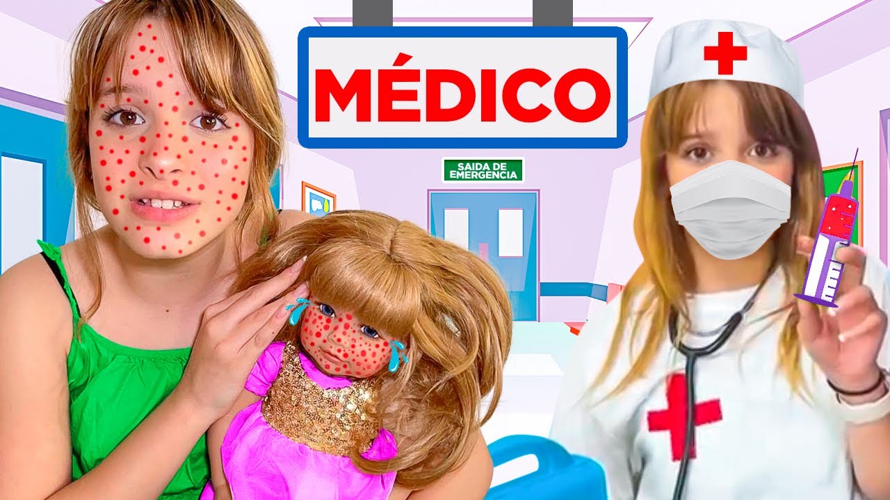 Toia é médica por um dia e salva a Bebê Reborn ❤️ Pretend Play With Doctor
