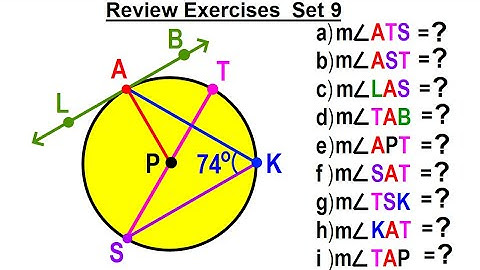 Geometry - Ch. 6: Circles (36 of 39) Review Exercise: Set 9 of 12