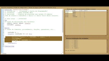 Maior e Menor valor entre 10 números