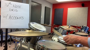 16th note grid with accents tempo 60