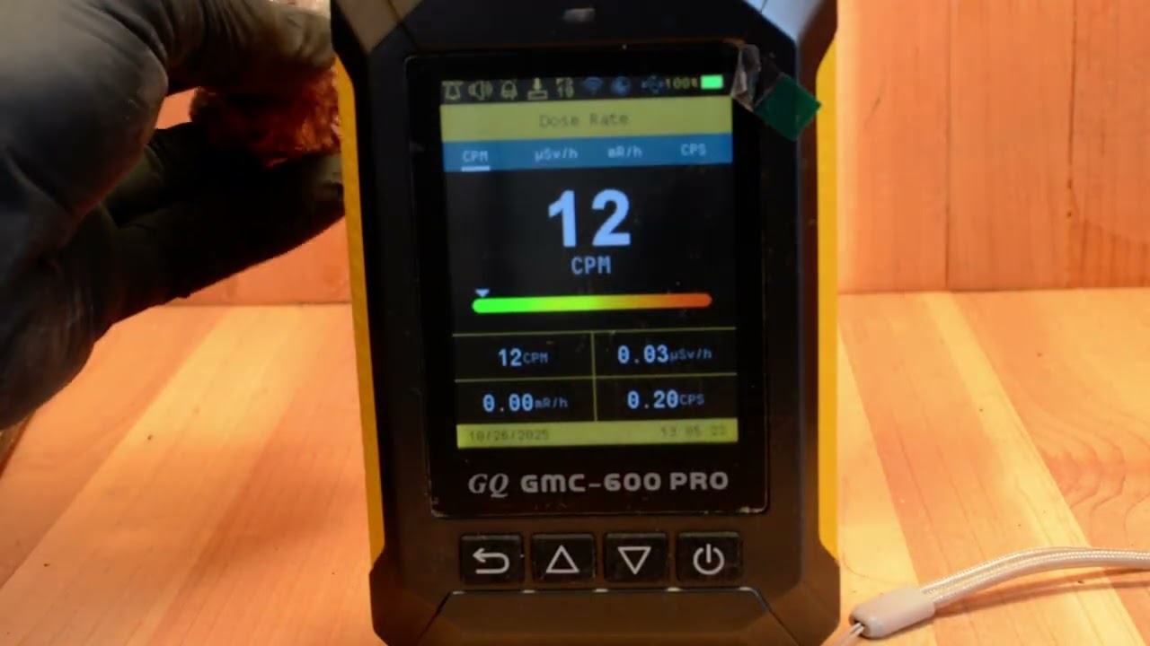 Uranium (Uraninite) Radioactivity