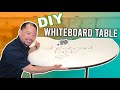 DIY Whiteboard Table with Post it Dry Erase Surface | DIY Office Projects | EdTchoi