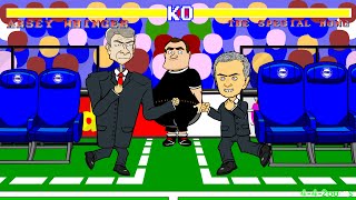 ❗️Wenger vs Mourinho FIGHT\/PUSH\/SHOVE❗️(Chelsea vs Arsenal 2-0 Highlights\/Goals\/2014) Cartoon Parody