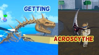 Trying to get acroscythe part 1 { King Legacy Roblox }