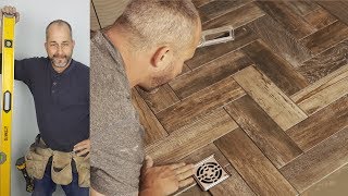 How To Install A Herringbone Tile Shower Floor