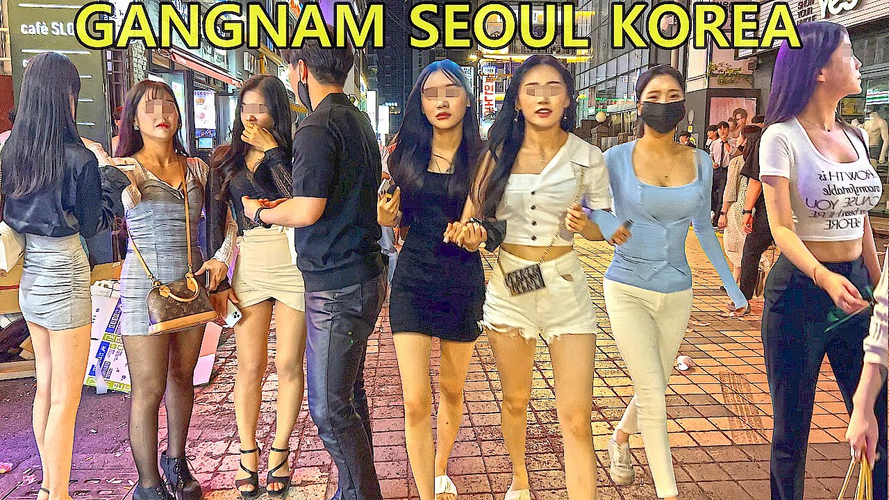 [4K 토요일 밤의 멋진 강남 거리 😘😘😘]- 토요일 밤에 강남 거리를 함께 걸어주세요 😎😎😎GANGNAM/SEOUL/KOREA ...