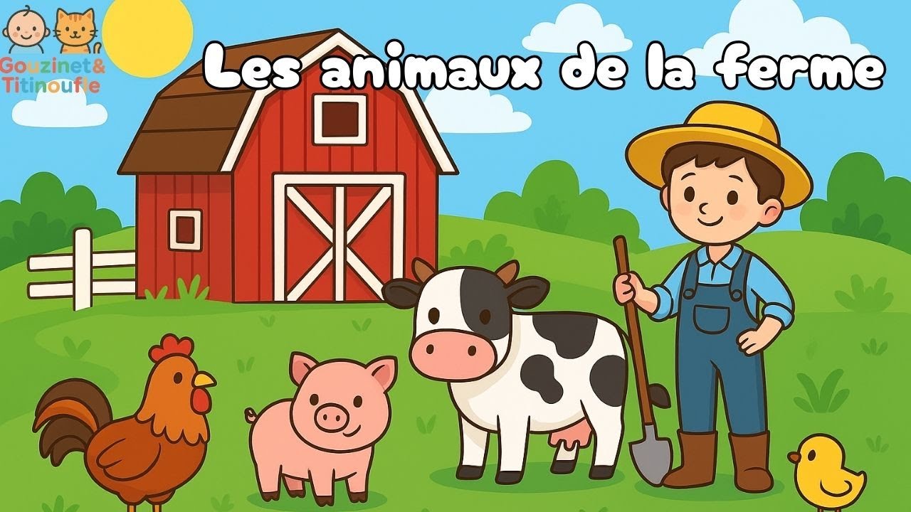 🎵Découvre les bruits rigolos des animaux de la ferme🎵 - YouTube