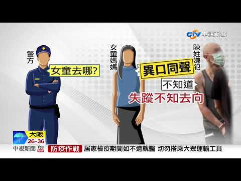 誰殺了4歲女童? 女童母.陳嫌供詞不一遭聲押│中視新聞 20200904