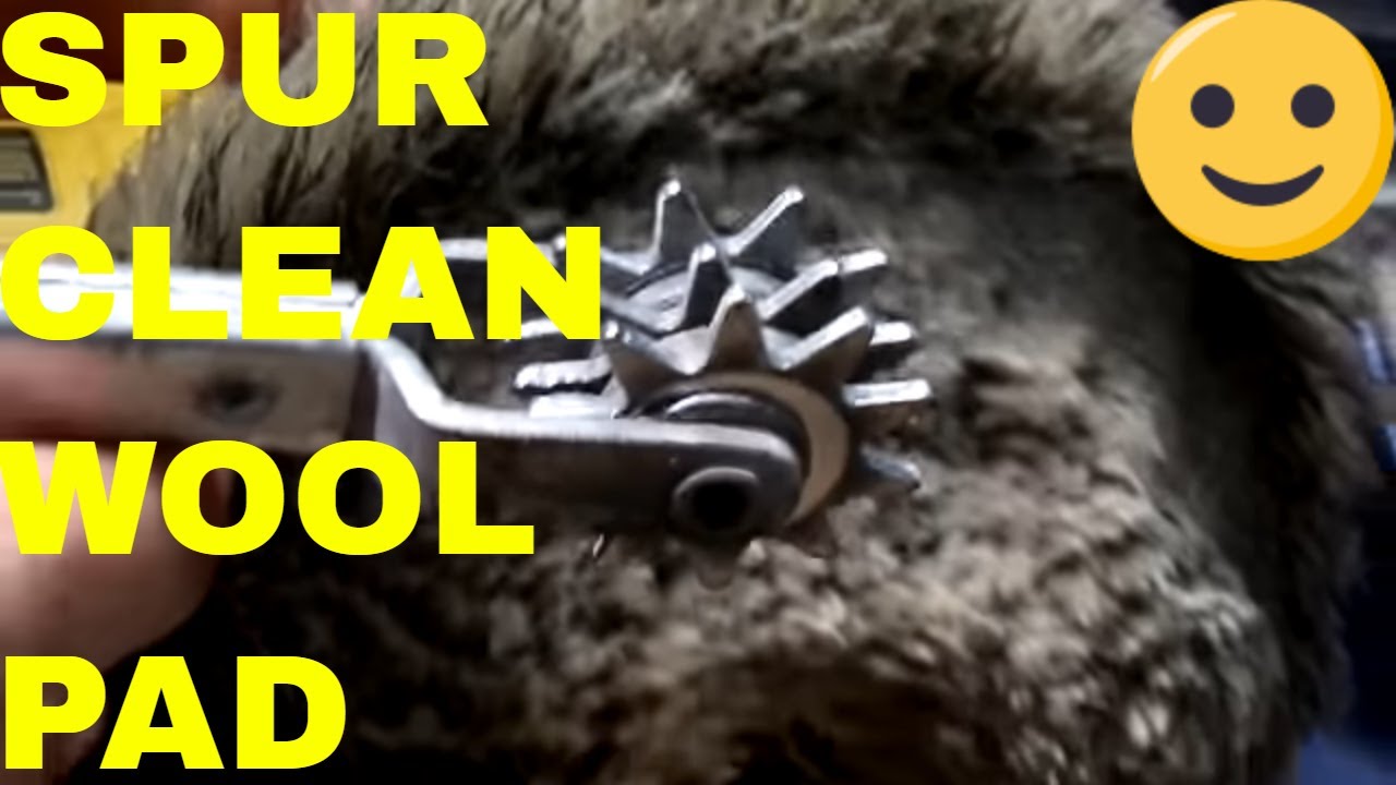 Spur Clean a Nasty Wool Buff Pad YouTube