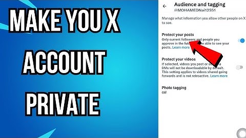 How to Make Your Twitter X Account Private