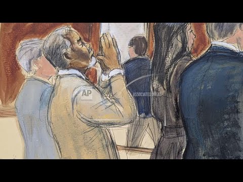 Courtroom sketches shows Sean 'Diddy' Combs reaction after hearing verdict