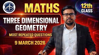 Three Dimensional Geometry Most Repeated Questions| Class 12th Maths 3D GeometryNCERT|Apni Pathshala