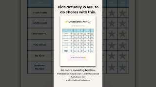 Kids Reward Chart Printable ⭐ Build Positive Habits & Responsibility