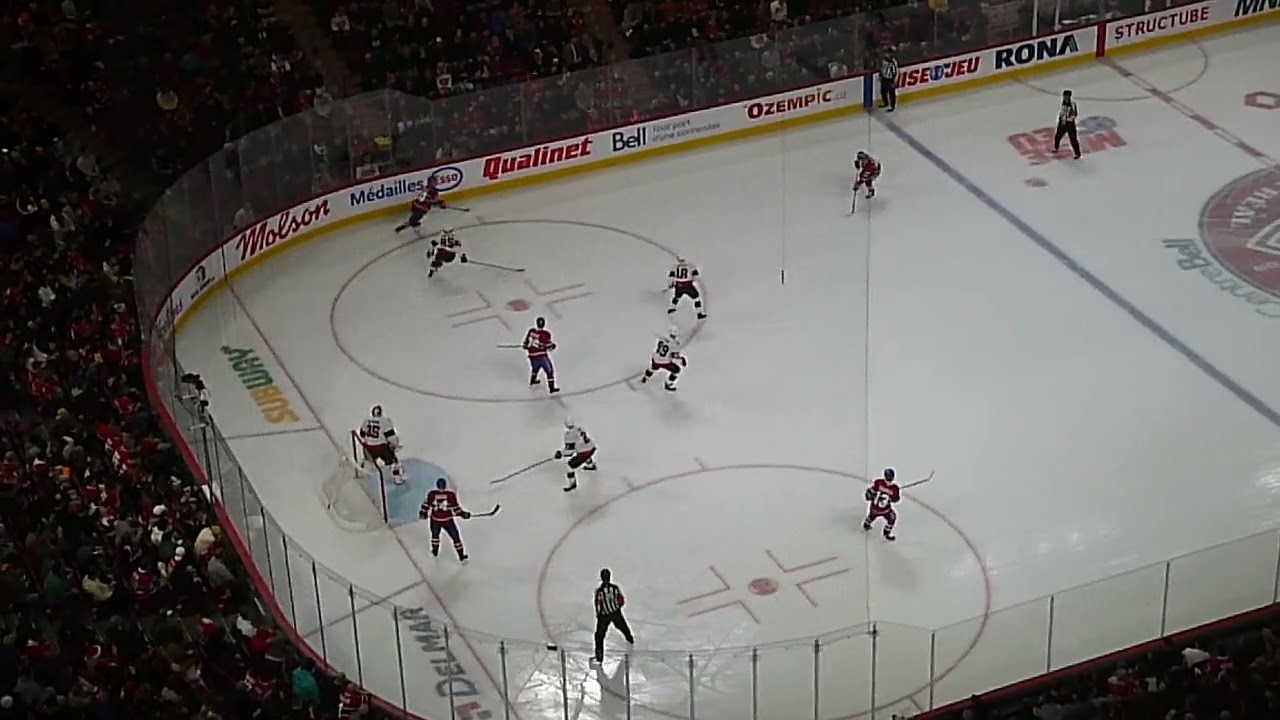 Nick Suzuki of the Montreal Canadiens scores a power play goal vs. the Ottawa Senators 12/2/25