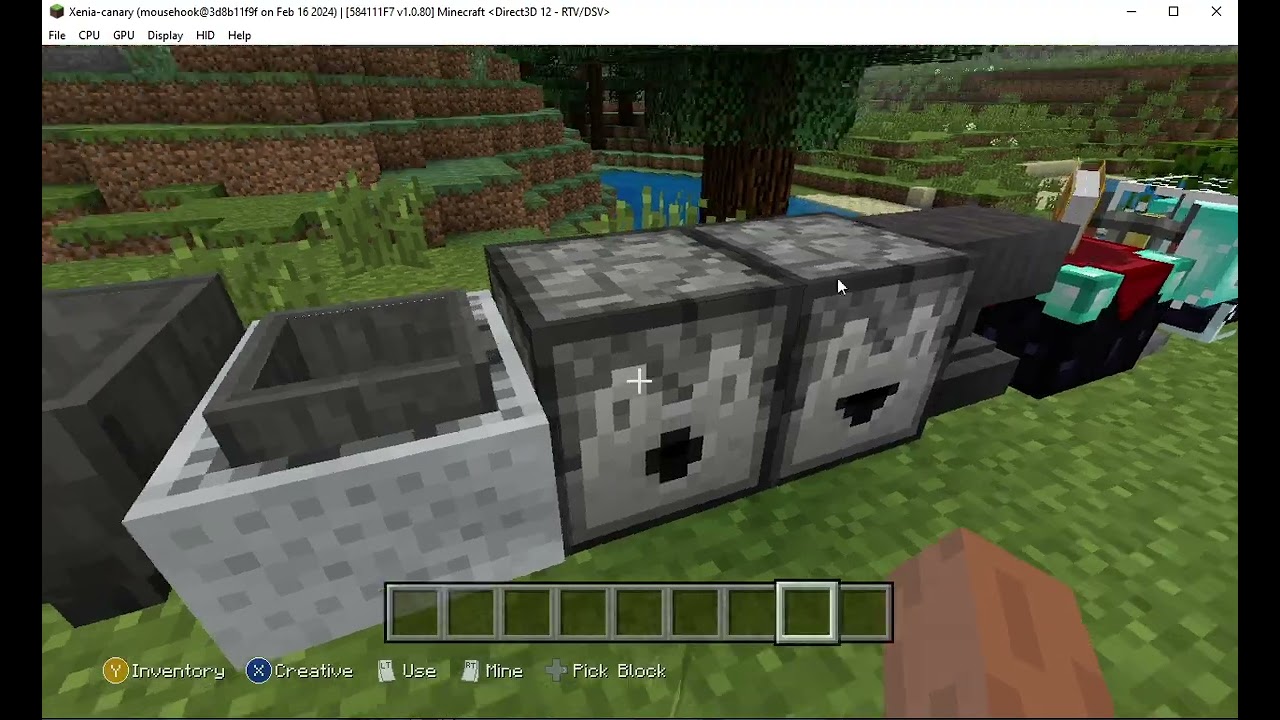 Minecraft XBLA TU75 (v1.0.80 'TU80') Xenia Canary with Mousehook