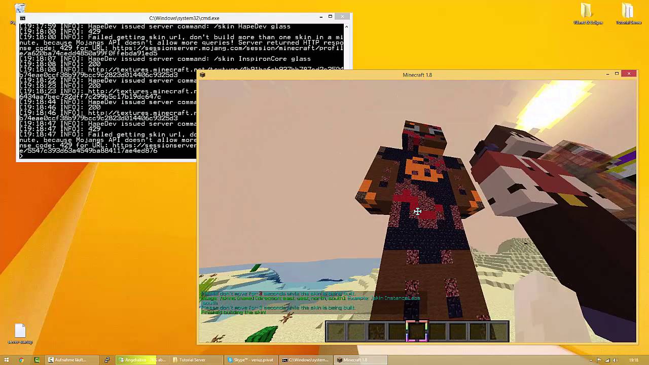 MIT EINEM COMMAND SKINS ERSTELLEN MINECRAFT PLUGIN SKIN STATUE