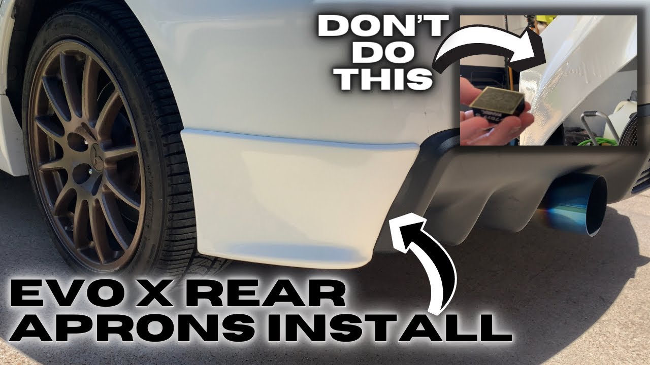 How NOT!!! To Sand Clear Coat Runs / Installing Rear Aprons Spats on