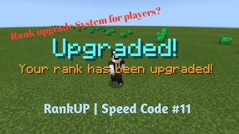 RankUP Plugin | Speed Code #11