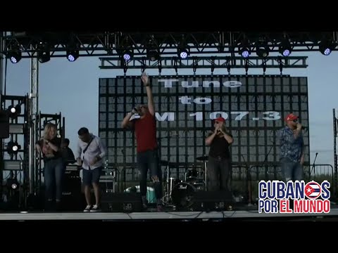 Agrupación “Los 3 de La Habana” interpretan la canción de Trump en el Free Cuba Fest