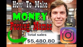 How to make money posting memes on instagram *revealed*