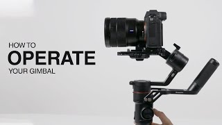 Tutorial: how to operate your Manfrotto Gimbal | Stabilizers | Manfrotto