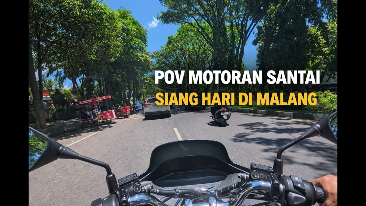 POV Motoran Santai Siang Hari di Malang