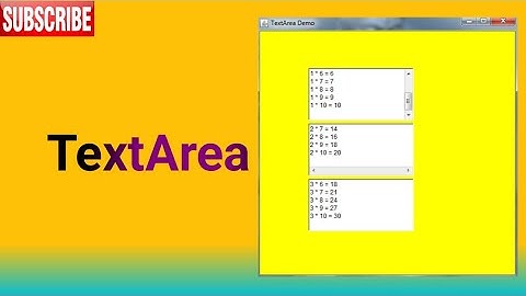Class 6 | TextArea in Java | Creating & formatting text & scrollbars | by Bhaskar