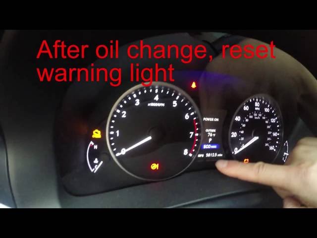 Reset Maintenance Required Light Lexus