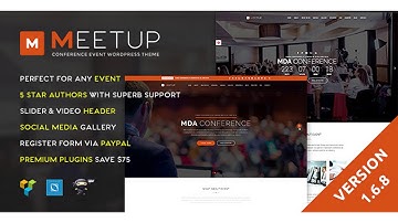 Meetup - Conference Event WordPress Theme | Themeforest Website Templates and Themes