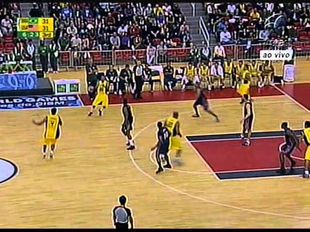 Brasil 59 x 52 EUA - semifinal basquete - Jogos Mundiais Militares