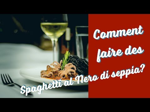 Black Bean Spaghetti Nero di Seppia aux mini-poulpes