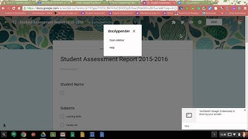Assessment using Forms and Doc Appender