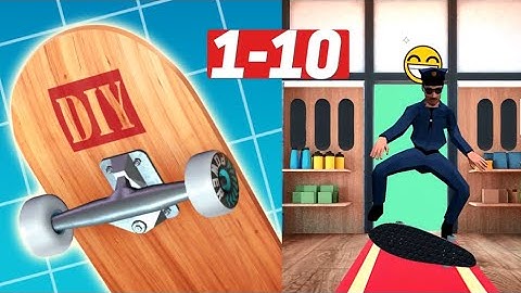 Skate Art 3D Game App Gameplay Walkthrough Level 1-10 iOS, Android Online Offline Hack Hacker